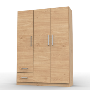 <b>PLACARD</b> 3 Puertas De Abrir, Estantes Y 2 Cajones De 1,30Mt