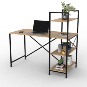 <b>ESCRITORIO</b> CON BIBLIOTECA