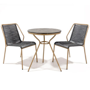 <b> JUEGO BISTRÓ EXTERIOR PORTOFINO </b> 3 PIEZAS