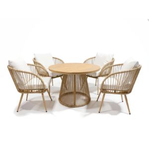 <b> JUEGO COMEDOR EXTERIOR POSITANO</b> 5 PIEZAS