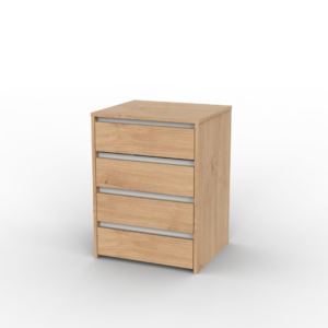 <b> CAJONERA FAJA METÁLICA </b> 4 CAJONES