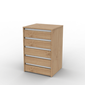 <b> CAJONERA FAJA METÁLICA </b> 5 CAJONES